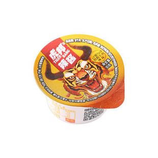 虎邦辣酱招牌鲁西风味牛肉酱30g*12盒外卖商用虎帮魔鬼特辣下饭酱