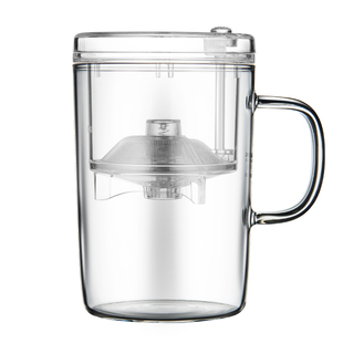 明尊 S'001飘逸杯泡茶壶办公室创意单人杯泡茶杯过滤玻璃水杯家用