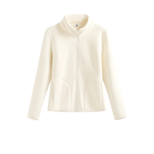 班尼路修身加绒外套女装2025新款冬季小个子保暖冲锋衣内胆内搭M