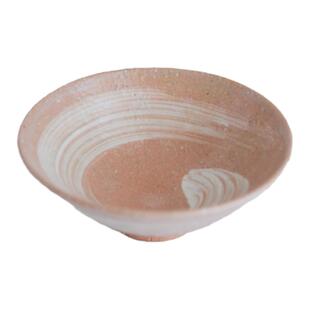 现货日本原装进口信乐烧作家手作抹茶碗白刷毛粗陶茶饭碗餐具佳礼