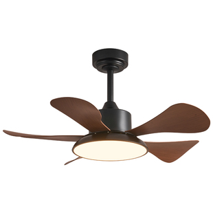 复古餐厅卧室风扇灯吊扇灯工业小尺寸家用中古风小电扇灯卧室房间