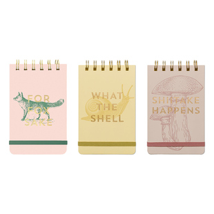 美国DESIGNWORKS INK线圈笔记本无酸纸记事本备忘小巧便携便签