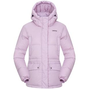 LAFUMA乐飞叶户外通勤宽松连帽防泼水羽绒服女冬季保暖防寒外套