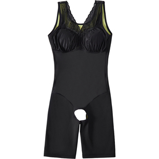 语莉婷加绒保暖塑身连体衣女收腹束腰开档美体瘦身内衣