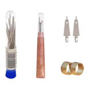 34件套大鼻子钢针缝衣服被子大眼手缝针细长传统针绣花针结实耐用