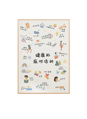 心理成长情绪调节装饰画