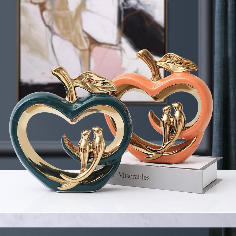 酒柜装饰品陶瓷摆件客厅电视柜桌面新居奢家居玄关轻礼品工艺乔迁