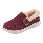 足力健老人鞋官方正品2025冬季新款加绒保暖棉鞋加厚全包勃肯女鞋