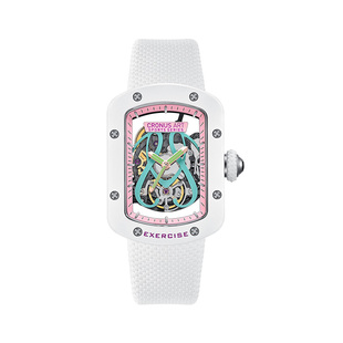 cronusart克洛斯碳素材质 女士女款名牌手表潮流时尚镂空机械腕表