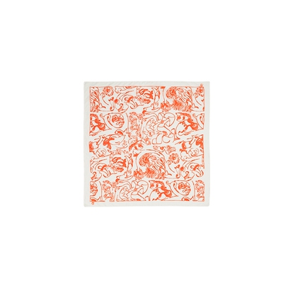 Marimekko时尚Cactis印花方形棉质围巾70*70cm