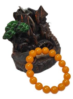 天然原矿新蜜老蜜帝王黄圆珠手串