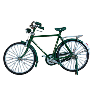 自行车拼装模型玩具二八大杠老式邮政合金单车组装手工diy金属新