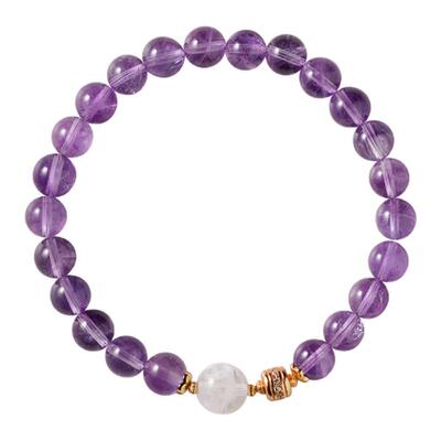 shannai原创天然紫水晶手串手链