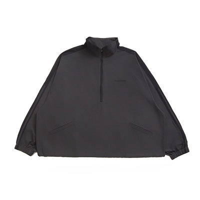 BlessedFolks秋情侣凉感轻薄运动拉链深色拼接风衣外套长短裤