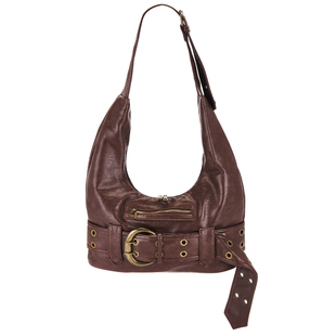 8 Other Reasons 高级感棕色单肩腋下包个性设计感机车包REVOLVE