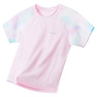 儿童短袖女童2026新款夏季薄款运动透气速干t恤男童防晒半袖上衣