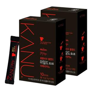 东西麦馨KANU卡奴美式黑咖啡速溶无蔗糖无奶提神冲泡韩国进口咖啡