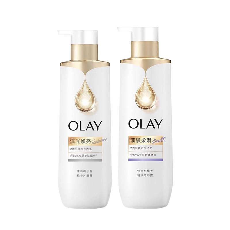 【新品上市】OLAY烟酰胺流光焕亮沐浴露鎏金男女士精华流金瓶