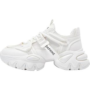 达芙妮老爹鞋女款2025新款秋季休闲鞋女增高女鞋轻便厚底运动鞋女