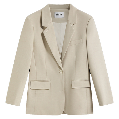 2026年杏色商务高档通勤西装套装