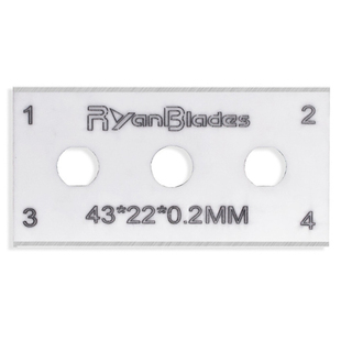 RyanBlades陶瓷三孔刀片工业用高硬度锋利耐磨耐高温不生锈分切刀