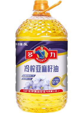多力冷榨亚麻籽油保留更多营养