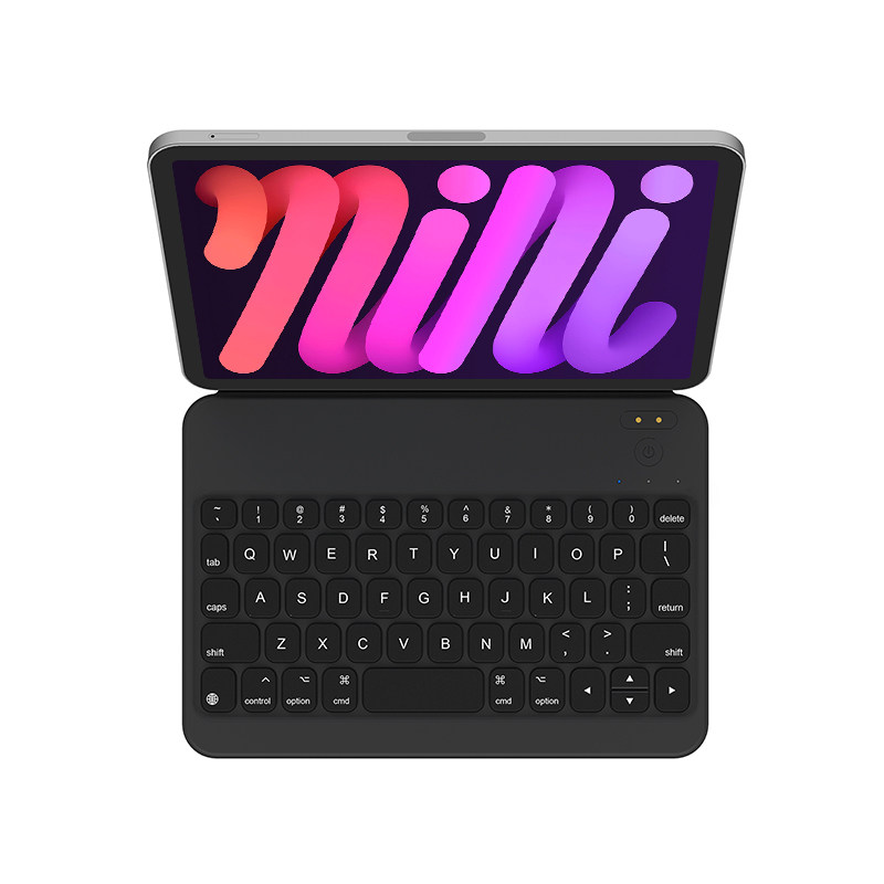 F22 蝉翼适用苹果ipad mini6 平板 mini7保护套带键盘蓝牙保护壳磁吸轻薄双面夹竖屏支架8.3英寸redc