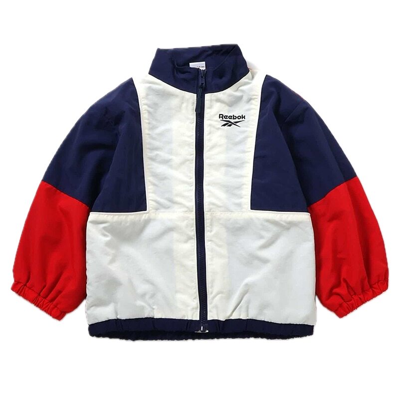 日本锐步 REEBOK 2026春儿童拉链立领防水运动软壳冲锋衣运动夹克