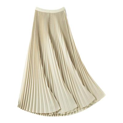 13色入激光剪裁巧克力百褶裙a