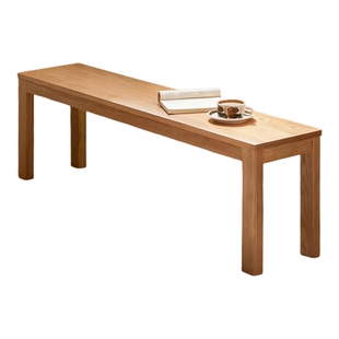 实木长条凳现代简约卧室床尾凳橡木置物凳小户型樱桃木家用换鞋凳