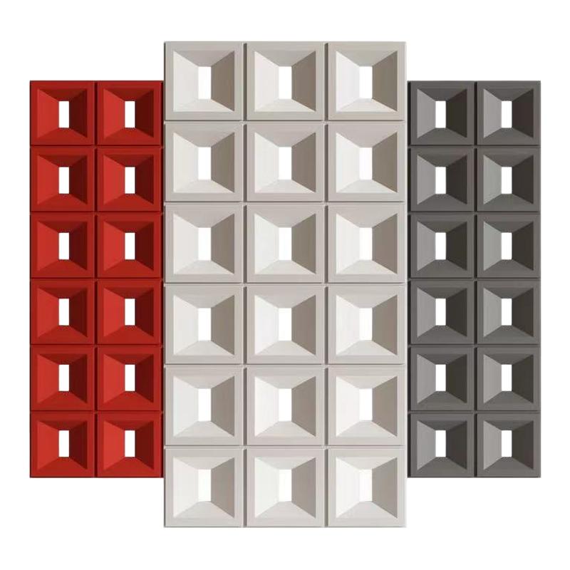 网红ABS空心砖水泥轻质PU构件砖双面隔断结构砖九宫格背景墙装饰