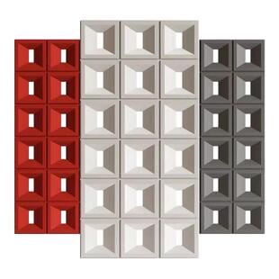 网红ABS空心砖水泥轻质PU构件砖双面隔断结构砖九宫格背景墙装饰