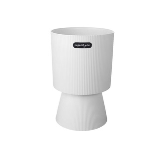 简约树脂花盆现代轻奢茉莉花盆加厚客厅散尾葵龙血树大口径储水盆