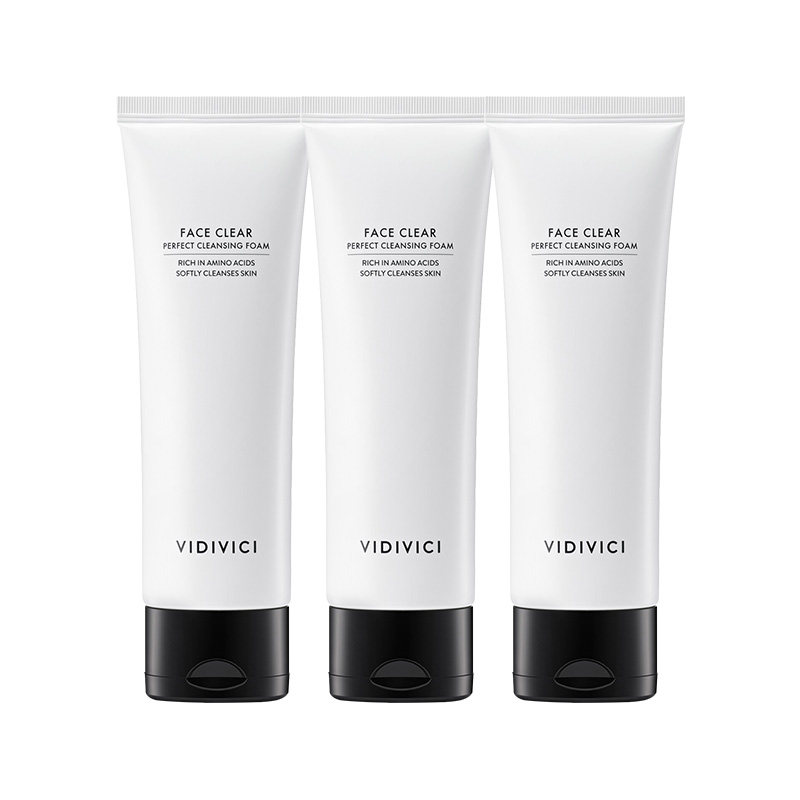 【胡可直播】VidiVici女神洗面奶洁面120ml*3洗面乳清洁泡沫慕斯