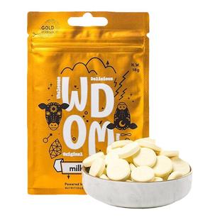 新西兰WDOM渥康原味牛奶巧克力纯乳豆奶片办公室零食儿童18g