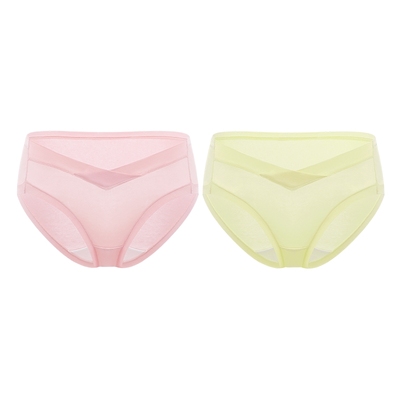 【2条装】全棉时代孕妇内裤女纯棉低腰早中晚期托腹专用孕妈短裤