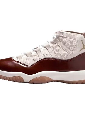 耐克男鞋Air Jordan 11 AJ11米红色马年中国新年篮球鞋IM8352-670