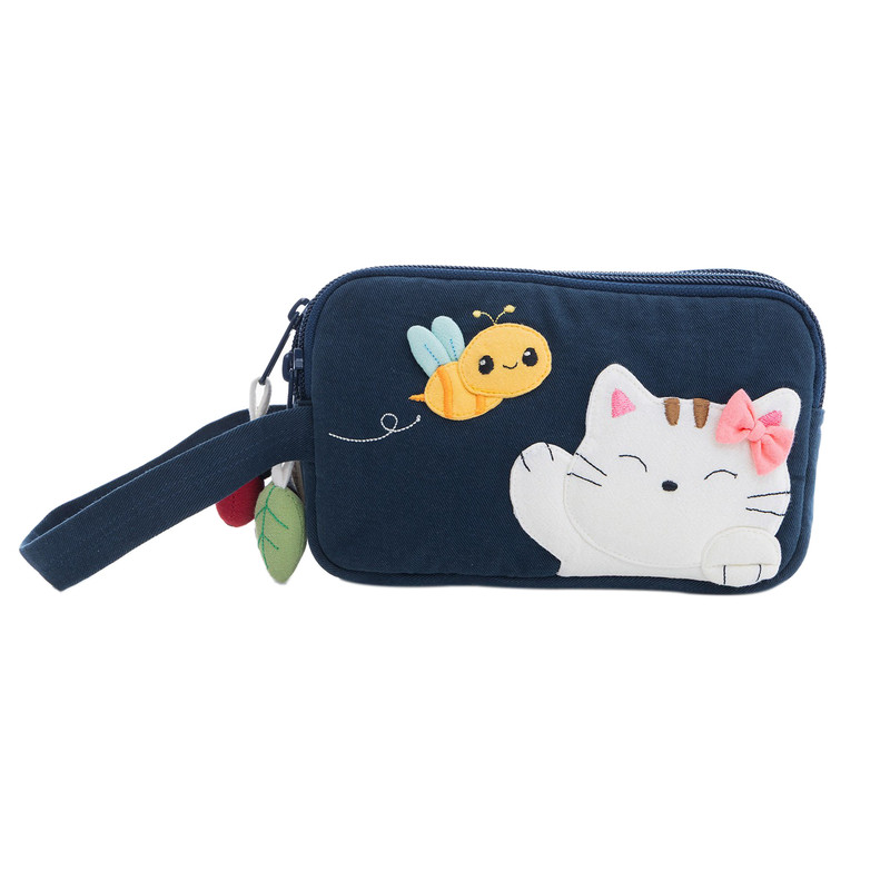 kine猫可爱森林猫手机包女手拿包