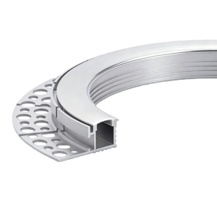 双眼皮向上灯槽线型灯LED弧形灯槽折弯铝槽悬浮顶边吊悬浮回光槽