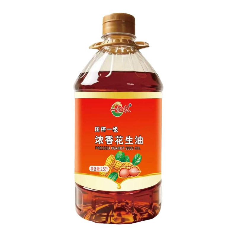 一江秋单瓶农家土榨浓香花生油