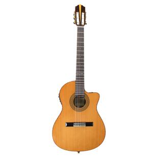 SONG TOOS桑托斯民谣古典跨界1尼龙弦面单实木39寸吉他加振电箱琴