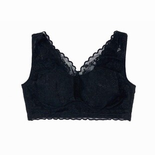 培尔迷5501女士睡眠文胸抹胸聚拢可拆卸胸垫无钢圈收副乳全罩大杯