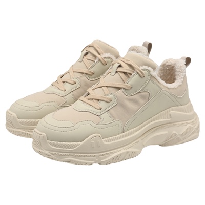 多走路山川3加绒款老爹鞋运动鞋