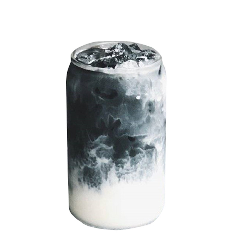 ins风网红易拉罐高颜值玻璃杯