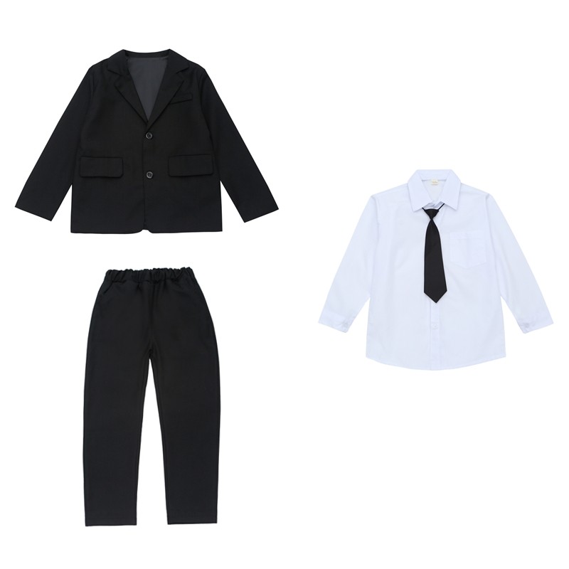 生日儿童西装套装小主持花童男孩英伦西服男童礼服外套钢琴演出服