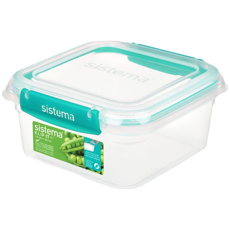sistema 密封透明防潮防漏保鲜盒食品级蔬菜水果蔬盒食物塑料饭盒