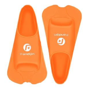 脚蹼游泳训练自由泳儿童专业专用蛙鞋硅橡胶鸭脚板男女浮潜脚蹼短