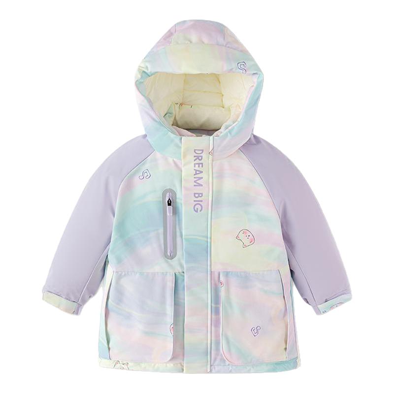 巴拉巴拉羽绒服儿童连帽派克服
