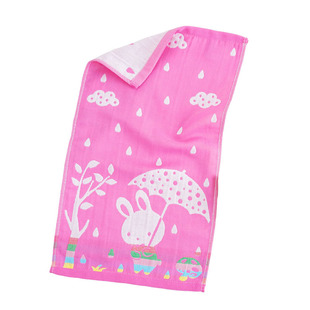 沙布毛巾儿童专用洗脸25x50棉沙小号女孩女生可爱女士洗脸巾纱布