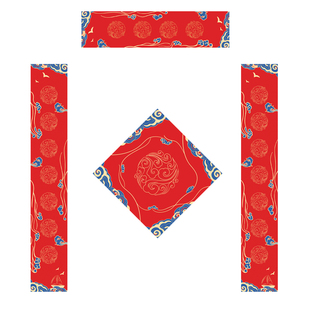 2026马年新款蜡染对联纸带横批福字空白手写春联纸自写万年红对联专用纸宣纸春节作品纸毛笔书法洒金红纸七言